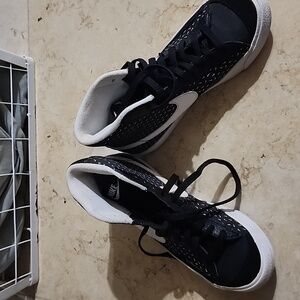Nike Black and White Patterned High-Tops